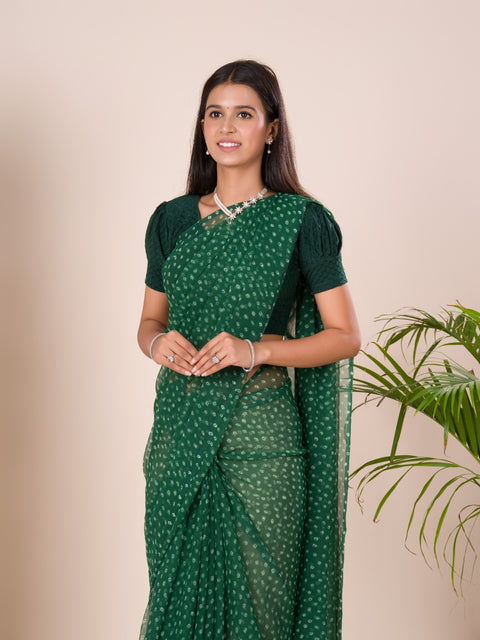 KcPc Launch New chiffon Bandhani Light Weight Saree  SUN