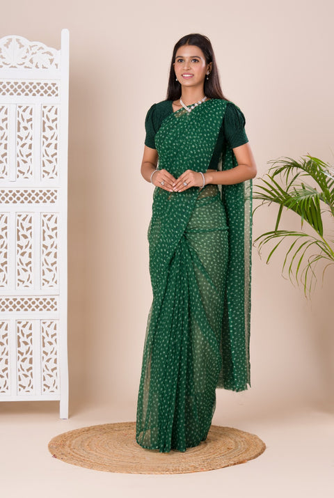 KcPc Launch New chiffon Bandhani Light Weight Saree  SUN