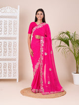  Georgette saree is perfect for traditional occasions like festival and wedding 