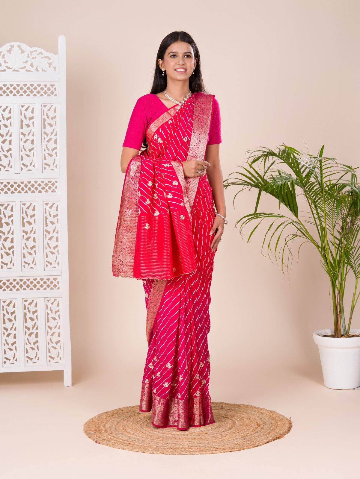 Amulticolor leheriya gotapatti saree 