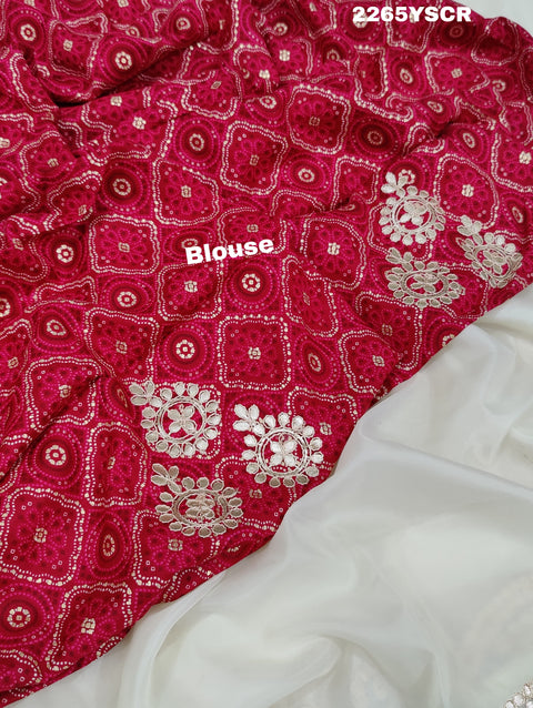 KcPc New Launch Tussar tissue silk Bollywood With Gotapatti work Saree SAM