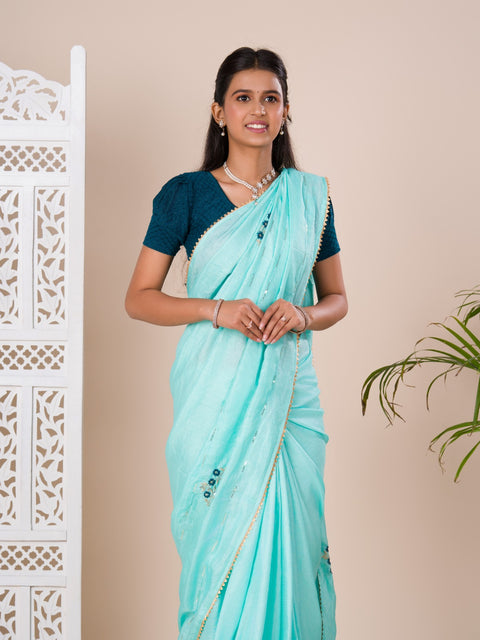 KcPc New Dola silk Designer Party Wear Saree With Blouse  ASH