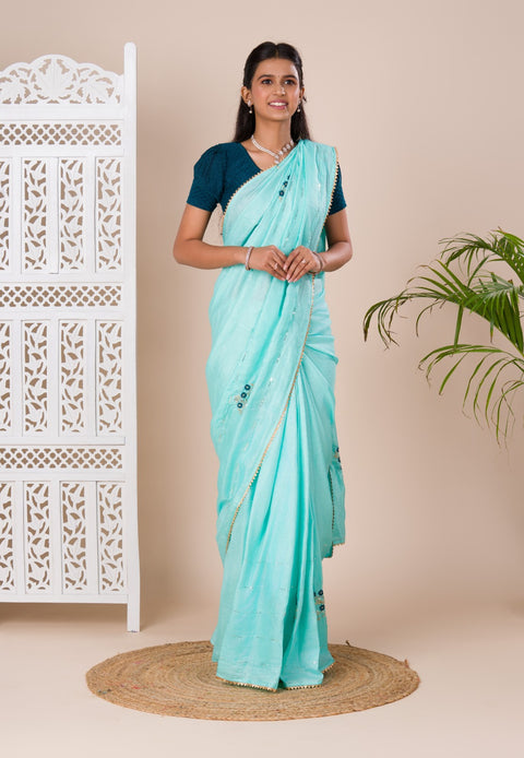 KcPc New Dola silk Designer Party Wear Saree With Blouse  ASH