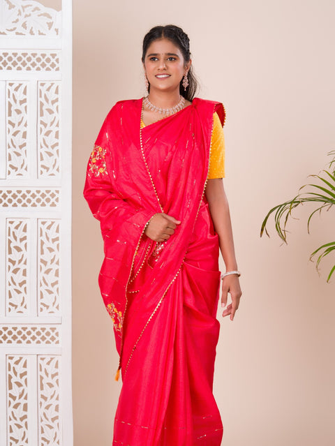 KcPc Designer Party Wear Saree with Blouse