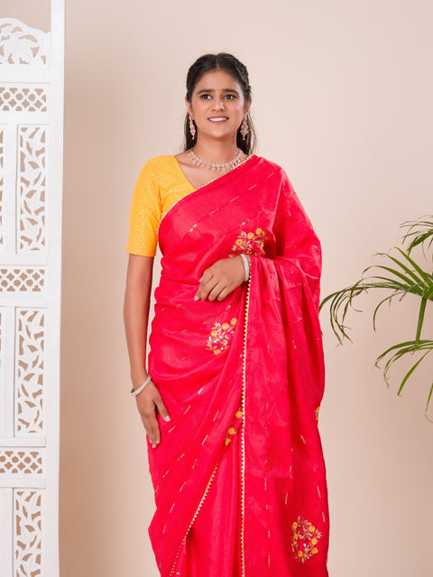 KcPc Designer Party Wear Saree with Blouse