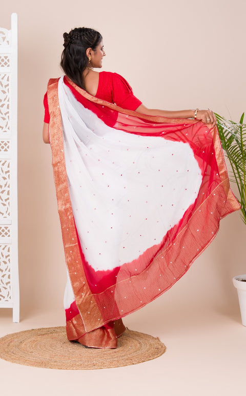 KcPc New Pure Soft Organza Banarasi Border Saree NSJ