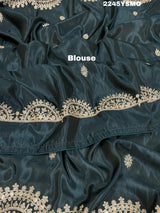  Pure Crepe silk Bollywood With Foil Gota Zari Work Saree