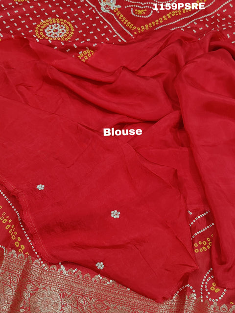 KCPC New Pure Munga Silk Heavy Zaridoji Gotapatti work Saree AMT