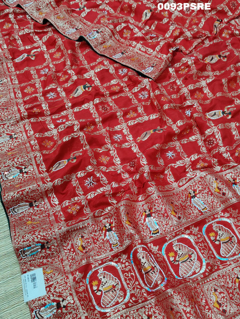 KcPc Designer Rajwadi style Gharchola Bandhej Sarees  Red
