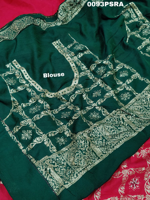 KcPc New Designer Rajwadi Style Gharchola Bandhej Sarees  Rani