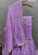 KcPc New Chinon Silk Lehenga with Sequin and Gota patti Touches BTU