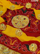 KcPc New Heavy Belbutti Pure Geogette Chunari Piliya Odhna Pomcha