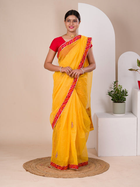 KcPc Special Kota Doriya Chunri Border Gotapatti Work Saree