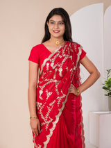 KcPc New Beautiful Pure Georgette Party wear saree