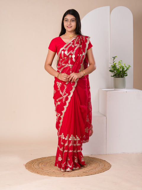 KcPc New Beautiful Pure Georgette Party wear saree