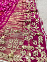 Bandhani Style in very beautiful rani colour