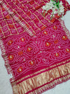 KcPc Pure Gaji Silk Bandhani Ghatchola Gotapatti Sareeamt
