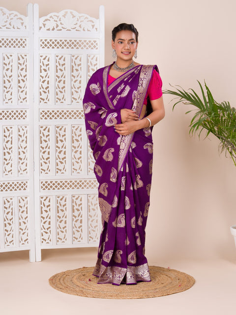 KcPc New Dola Silk MX Zari Banarasi Weaving luxury Saree
