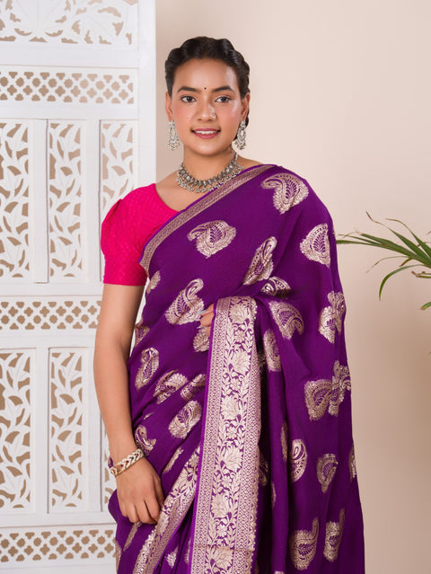 KcPc New Dola Silk MX Zari Banarasi Weaving luxury Saree