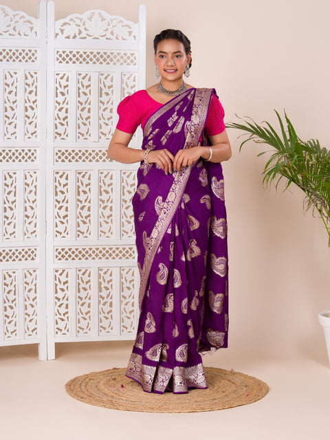 KcPc New Dola Silk MX Zari Banarasi Weaving luxury Saree