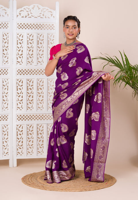 KcPc New Dola Silk MX Zari Banarasi Weaving luxury Saree