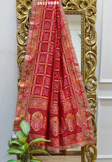 KcPc Special Georgette Bandhani Style Sequence Work Dupatta AMT