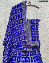 KcPc Rajasthani Bandhej Ghatchola Zari Work Lehenga KML
