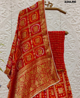 By Gharchola Bandhani Lehenga Traditional wear