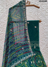 By Pure Georgette Bandhani Print Lehenga With Traditional wear