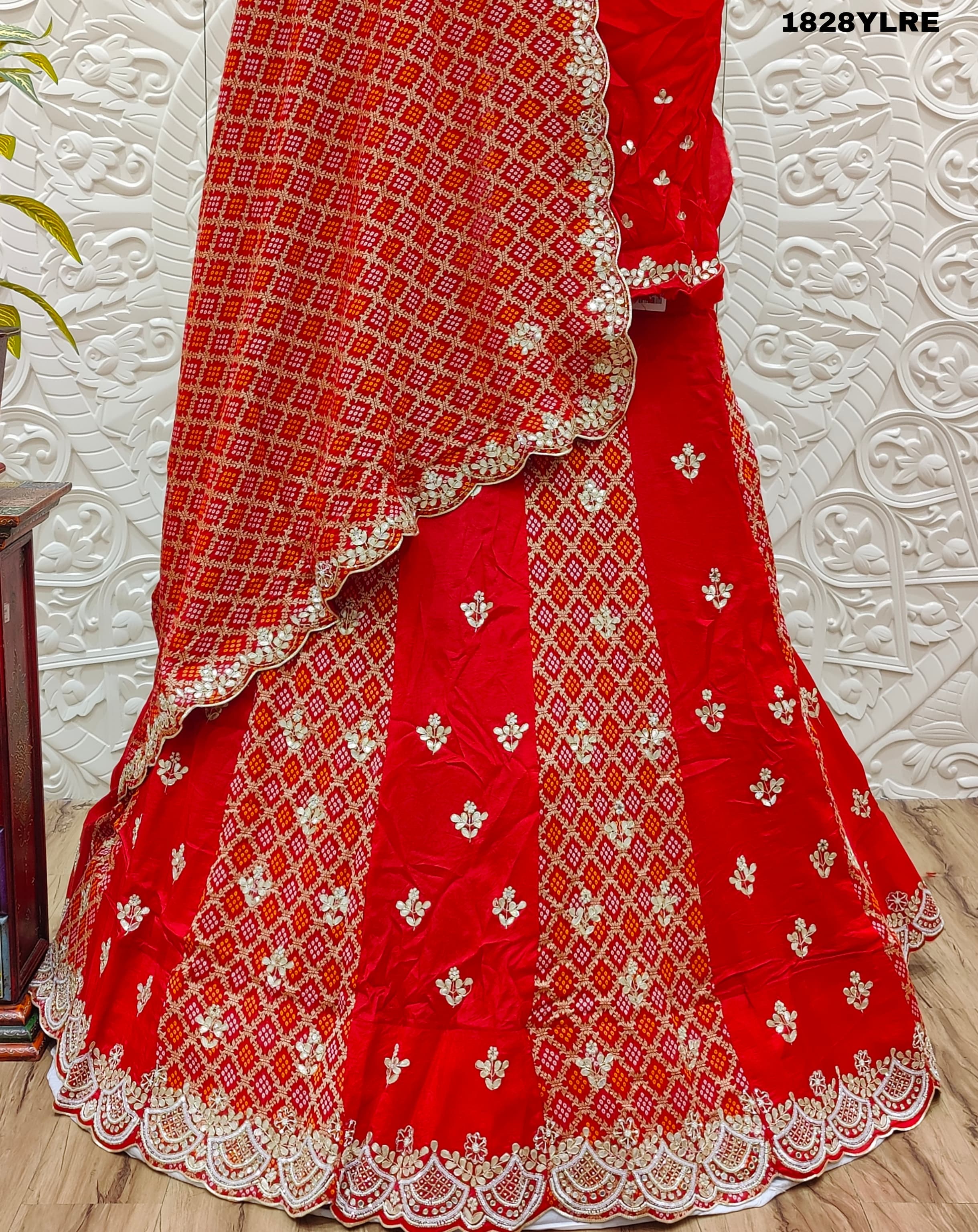 By New Khaddi Georgette Bandhani Style Lehenga With Traditional Wear