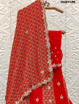 By New Khaddi Georgette Bandhani Style Lehenga With Traditional Wear