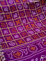  Pure Gaji silk Bandhani Hand Gotapatti Work saree 
