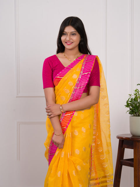 KcPc New Kota Doria Banarasi Mangal Path Special Jaipuri Saree