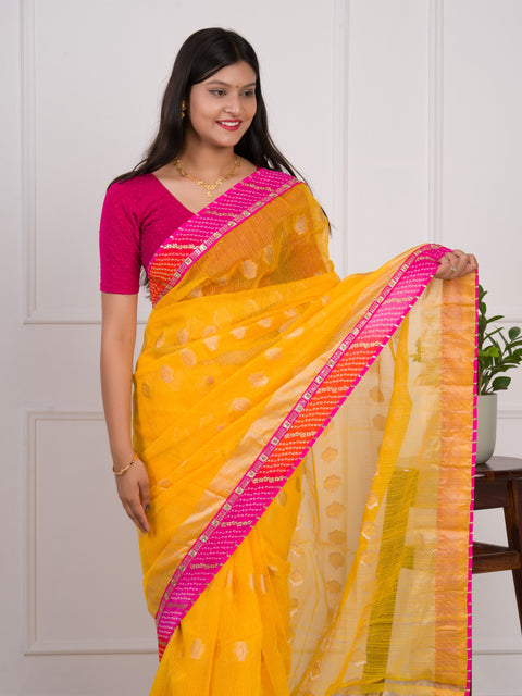 KcPc New Kota Doria Banarasi Mangal Path Special Jaipuri Saree