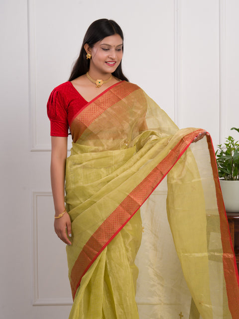 KcPc Pure Maheshwari Banarasi Kota doriya Gotapatti Saree SWA