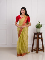 KcPc Pure Maheshwari Banarasi Kota doria Gotapatti Saree SWA
