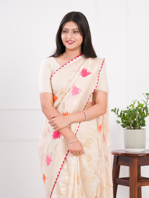 KcPc New Khaddi Silk With Beautiful Kashmiri Weaving Saree SWA