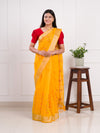  Kota Doria Kashida Work Gotapatti Style Bikaneri Saree under 1000