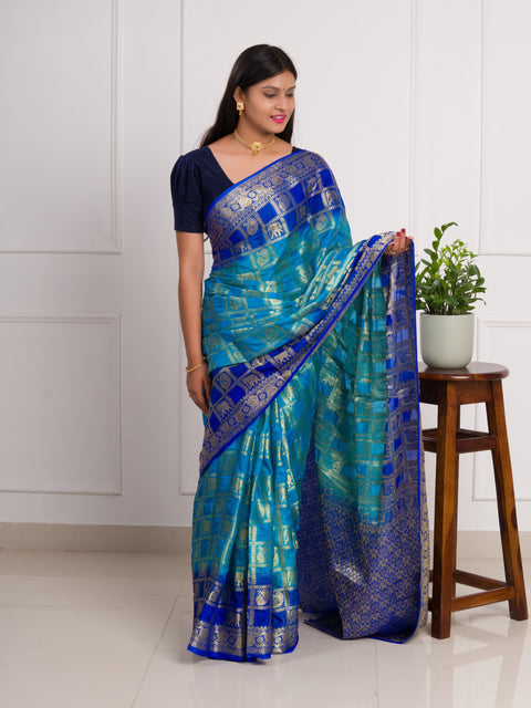 KcPc New Special Art silk Banarasi Style With Zari weaving Work Saree KCPC
