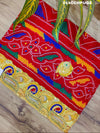 KcPc New Beautifull Heavy Belbutti Marriage Chunri Dedh Pat Chunri (Pure Georgette Fabric)