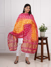 KcPc Ghatchola Bandhej silk DupattaOrange Rani