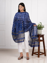 KcPc Ghatchola Bandhej silk DupattasNeavy Blue