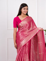Khaddi Banarasi saree is perfect for party wear