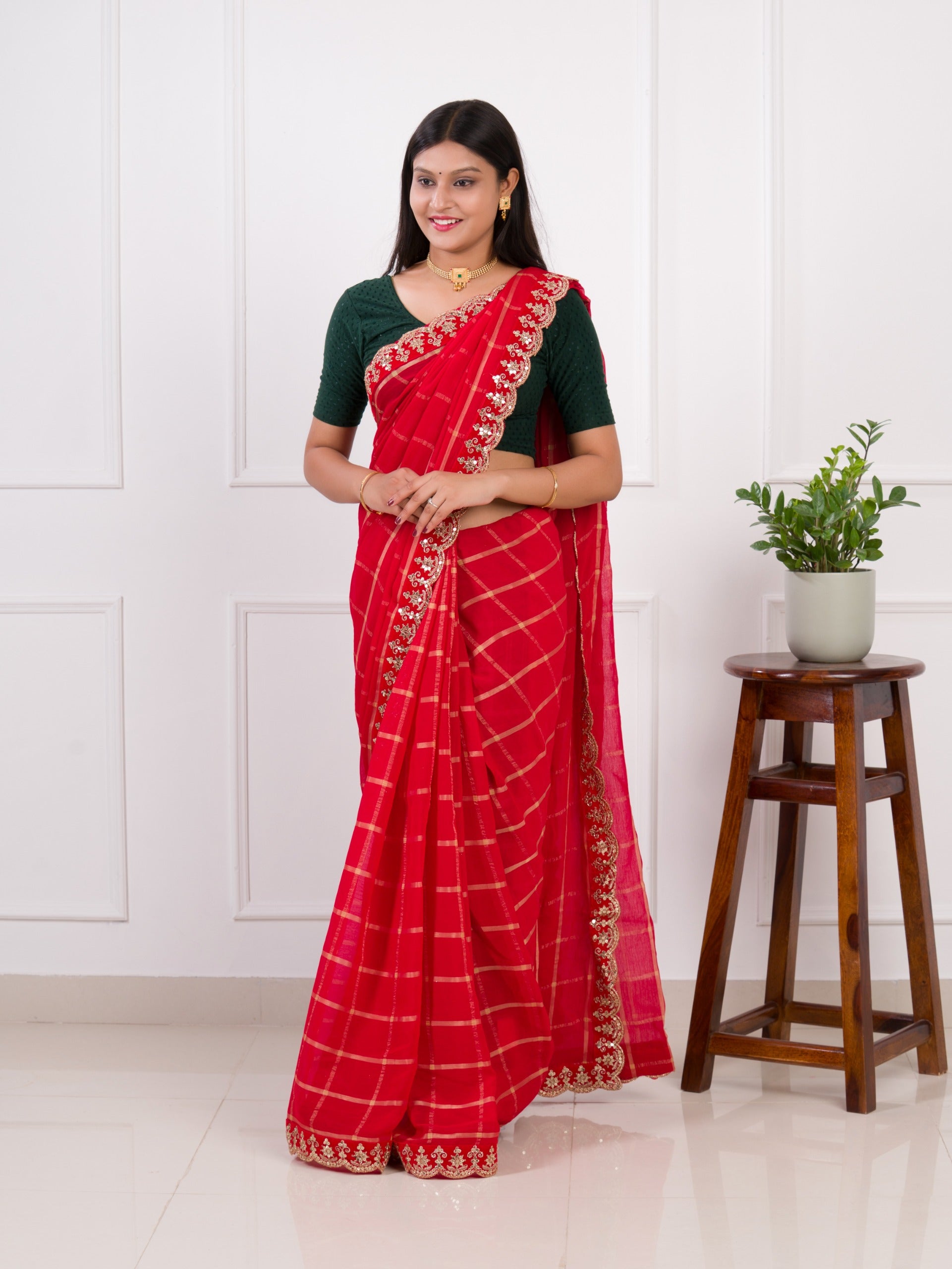 Ghatchola Bandhani style saree under 1500