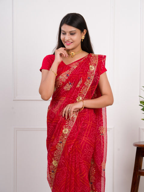 KcPc New Radiant Charm In Georgette With Sequin Tari Work Saree JAY