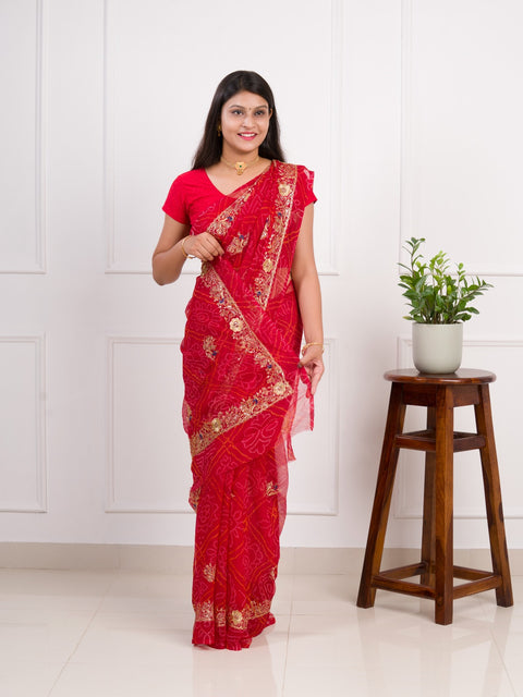 KcPc New Radiant Charm In Georgette With Sequin Tari Work Saree JAY