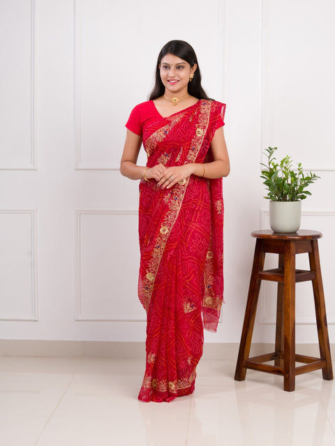 KcPc New Radiant Charm In Georgette With Sequin Tari Work Saree JAY