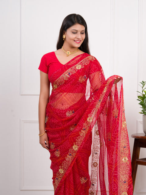 KcPc New Radiant Charm In Georgette With Sequin Tari Work Saree JAY