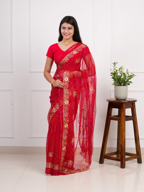 KcPc New Radiant Charm In Georgette With Sequin Tari Work Saree JAY