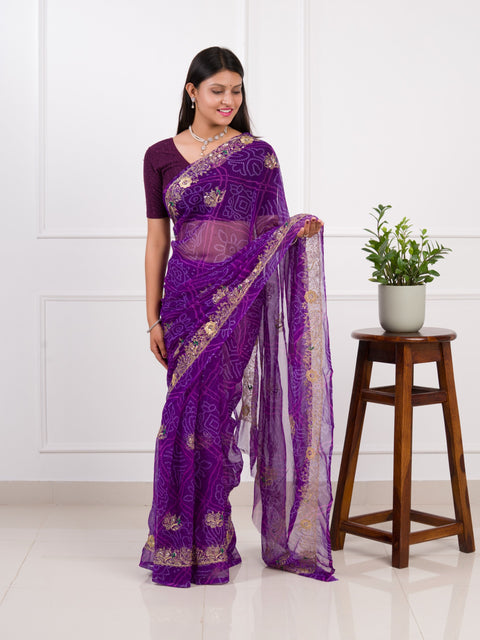 KcPc Latest Radiant Charm In Georgette With Sequin Tari Work Saree JAY